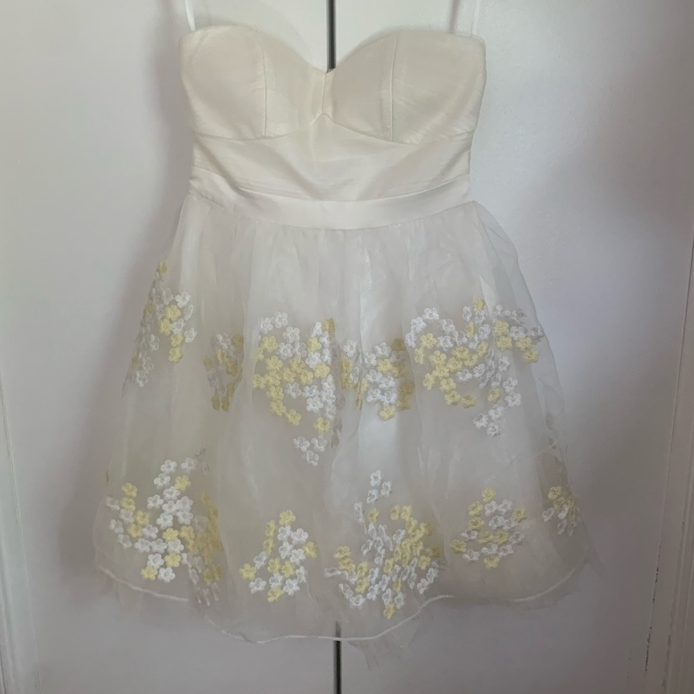 Strapless Flower Dress Boutique 1861